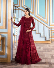 Load image into Gallery viewer, Shop now REIGN LE TRESOR | FORMAL COLLECTION &#39;22 | ROSALIE Maroon Collection at our lebaasonline. Modern Designer Luxury Indian Wedding Bridal Dresses online USA &amp; Pakistani Party Wear Online UK, USA &amp; Canada. Pakistani Bridal Dresses online collection UK &amp; USA Online  SALE. Browse latest Reign  Bridal Dresses.