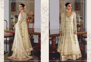 Buy BAROQUE CHANTELLE '22 | Off-White color available in Next day shipping @Lebaasonline. We are the Largest Baroque Designer Suits in London UK with shipping worldwide including UK, Canada, Norway, USA. The Pakistani Wedding Chiffon Suits USA can be customized. Buy Baroque Suits online in Germany on SALE!