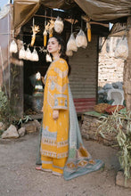 Load image into Gallery viewer, Buy QALAMKAR MIRAHIL LUXURY LAWN FAERIE Yellow Lawn Dresses online UK @lebaasonline. The Pakistani wedding dresses online UK include various brands such as Maria B, Qalamkar wedding dress 2022. The dresses can be customized  for Evening, Party Wear in Indian Bridal dresses online UK, USA, France with express shipping!