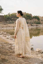 Load image into Gallery viewer, Buy QALAMKAR MIRAHIL LUXURY LAWN DANEEN Off-White Lawn Dresses online UK @lebaasonline. The Pakistani wedding dresses online UK include various brands such as Maria B, Qalamkar wedding dress 2022. The dresses can be customized  for Evening, Party Wear in Indian Bridal dresses online UK USA France with express shipping!