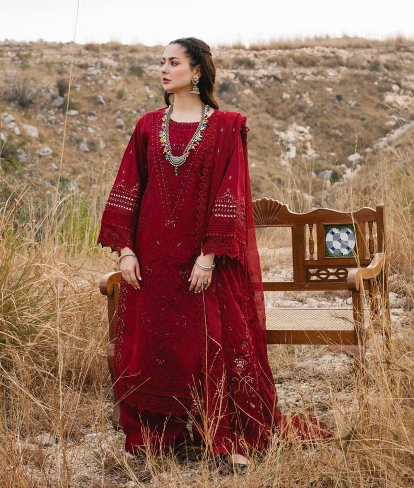 Buy QALAMKAR MIRAHIL LUXURY LAWN KANZ Maroon Lawn Dresses online UK @lebaasonline. The Pakistani wedding dresses online UK include various brands such as Maria B, Qalamkar wedding dress 2022. The dresses can be customized  for Evening, Party Wear in Indian Bridal dresses online UK USA France with express shipping!
