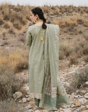 Load image into Gallery viewer, Buy QALAMKAR MIRAHIL LUXURY LAWN AVIDA Sea Green Lawn Dresses online UK @lebaasonline. The Pakistani wedding dresses online UK include various brands such as Maria B, Qalamkar wedding dress 2022. The dresses can be customized  for Evening, Party Wear in Indian Bridal dresses online UK USA France with express shipping!
