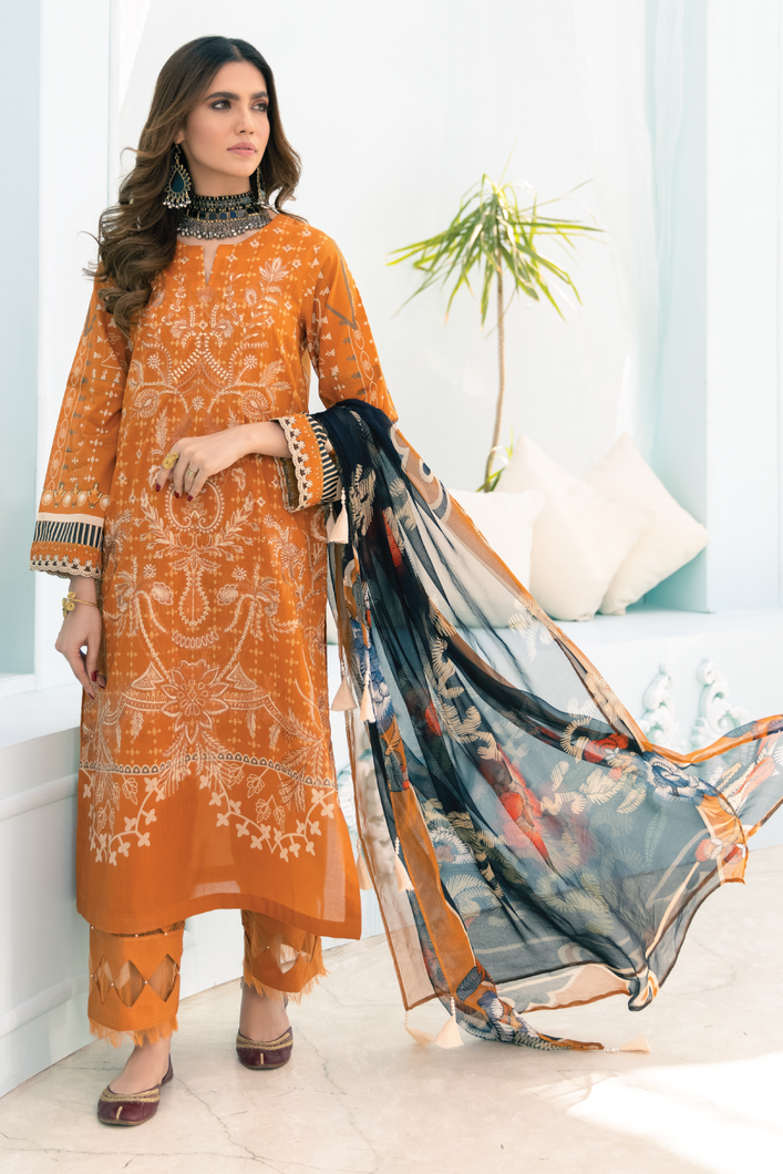 Buy Iznik Guzel Lawn 2021 | MEYVE-GL-06 Dusty Orange Dress at exclusive rates Buy unstitched or customized dresses of IZNIK LUXURY LAWN 2021, MARIA B, IMROZIA PAKISTANI DESIGNER DRESSES IN UK, Party wear and PAKISTANI BOUTIQUE DRESS ASIAN PARTY WEAR Dresses can be available easily at USA & UK at best price in Sale