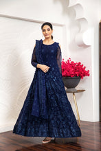 Load image into Gallery viewer, Buy Alizeh Embroidered Chiffon Royale De Luxe Collection | Glace Bleu from our official website. We are largest stockist of Pakistani Embroidered Chiffon Eid Collection 2021 Buy this Eid dresses from Alizeh Chiffon 2021 unstitched/stitched. This Eid buy NEW dresses in UK USA Manchester from latest suits on Lebaasonline