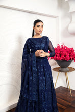 Load image into Gallery viewer, Buy Alizeh Embroidered Chiffon Royale De Luxe Collection | Glace Bleu from our official website. We are largest stockist of Pakistani Embroidered Chiffon Eid Collection 2021 Buy this Eid dresses from Alizeh Chiffon 2021 unstitched/stitched. This Eid buy NEW dresses in UK USA Manchester from latest suits on Lebaasonline