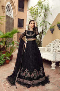 Buy ALIZEH | SHAHTAJ EMBROIDERED COLLECTION '21 | ZEBAISH-11 Black  from our official website. We are largest stockist of Pakistani designer dresses online UK Buy this Indian Bridal dresses online USA from Alizeh Chiffon 2021. This Eid buy NEW dresses in UK USA Austria from latest suits on Lebaasonline at SALE!
