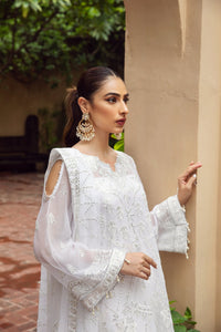 Buy ALIZEH | SHAHTAJ EMBROIDERED COLLECTION '21 | SHAHNOOR-05 White  from our official website. We are largest stockist of Pakistani designer dresses online UK Buy this Indian Bridal dresses online USA from Alizeh Chiffon 2021. This Eid buy NEW dresses in UK USA Manchester from latest suits on Lebaasonline at SALE!