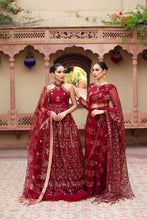 Load image into Gallery viewer, Buy ALIZEH | SHAHTAJ EMBROIDERED COLLECTION &#39;21 | RUNGREZ-03 Red  from our official website. We are largest stockist of Pakistani designer dresses online UK Buy this Indian Bridal dresses online USA from Alizeh Chiffon 2021. This Eid buy NEW dresses in UK USA Manchester from latest suits on Lebaasonline at SALE!
