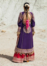 Load image into Gallery viewer,  HUSSAIN REHAR | RAHGOLI | ZRAH Purple Lawn dress is extremely trending for HUSAIN REHAR 2022 lawn. The PAKISTANI DRESSES IN UK are available for this wedding season. Get the exclusive customized Maria B Asim Jofa Bridal PAKISTANI DRESSES from our PAKISTANI BOUTIQUE in UK, USA, Austria from Lebaasonline 