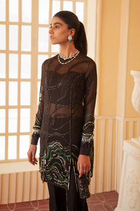 Buy Suffuse Pret '21 |STARLET DREAM Black Dress of Pakistani designer collection. We are the largest stockists of Pakistani brands such as Suffuse Maria b, Sobia Nazir pk. Get Pakistani boutique dresses in UK unstitched/customized for Party wear. The pakistani bridal dresses are available in UK, USA from lebaasonline
