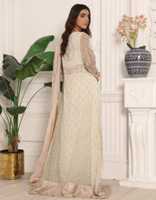 Load image into Gallery viewer, Buy Emaan Adeel Lamour Luxury Chiffon Collection &#39;21 | LR-02 White Chiffon dress from our official website. We have various top Pakistani designer brands such as imrozia UK Maria b lawn 2021 You can get customized Pakistani wedding dresses for evening wear. Get your pakistani wedding outfit in UK, USA from lebaasonline