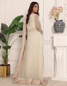 Buy Emaan Adeel Lamour Luxury Chiffon Collection '21 | LR-02 White Chiffon dress from our official website. We have various top Pakistani designer brands such as imrozia UK Maria b lawn 2021 You can get customized Pakistani wedding dresses for evening wear. Get your pakistani wedding outfit in UK, USA from lebaasonline