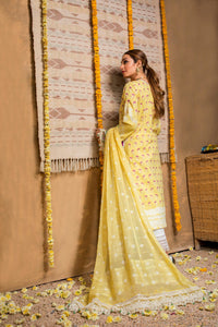 ANAYA by Kiran Chaudhry Lawn 2021 Viva Summer Collection Yellow Dress buy New Pakistani Designer Suits by Anaya Collection Online in the UK & USA. Lebaasonline - the largest stockist of  Indian Pakistani designer clothes. Beautiful Pakistani Fashion 21 Eid Lawn clothing for WOMEN in UK, London, Oxford Slough & Reading!