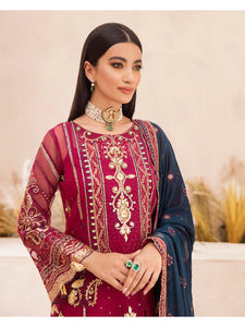 GULAAL | EID LUXURY FORMALS 2022 | Reem Baraat Chiffon Pakistani designer dress is available @lebaasonline. The Pakistani Wedding dresses of Maria B, Gulaal can be customized for Bridal/party wear. Get express shipping in UK, USA, France, Germany for Asian Outfits USA. Maria B Sale online can be availed here!!