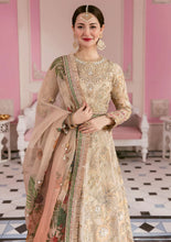 Load image into Gallery viewer,  ELAF PREMIUM | CELEBRATIONS 2022 | MONARCH Golden Green Dress. Pakistani Bridal dresses online UK can be easily bought @lebaasonline and can be customized for evening/party wear The Pakistani designer boutique have various other brands such as Maria b, Imrozia. Buy Indian Bridal dresses online USA in Austria, France