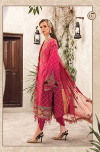Buy MARIA B SATEEN Hot pink PAKISTANI SUITS ONLINE  USA with customization. We have various brands such as MARIA B WEDDING DRESSES, Sana Safinaz. PAKISTANI WEDDING DRESSES BIRMINGHAM are trending in evening/party wear. MARIA B SALE dresses can be stitched in UK, USA, France, Austria ate Lebaasonline in SALE!
