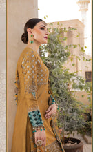Load image into Gallery viewer, Buy MARIA B SATEEN Mustard PAKISTANI SUITS ONLINE  with customization. We have various brands such as MARIA B WEDDING DRESSES, Sana Safinaz. PAKISTANI WEDDING DRESSES BIRMINGHAM are trending in evening/party wear. MARIA B SALE dresses can be stitched in UK, USA, France, Austria ate Lebaasonline in SALE!