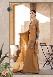 Buy MARIA B SATEEN Mustard PAKISTANI SUITS ONLINE  with customization. We have various brands such as MARIA B WEDDING DRESSES, Sana Safinaz. PAKISTANI WEDDING DRESSES BIRMINGHAM are trending in evening/party wear. MARIA B SALE dresses can be stitched in UK, USA, France, Austria ate Lebaasonline in SALE!