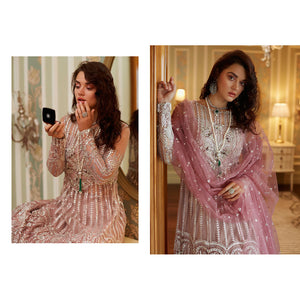BuyMUSHQ | AMOUR - WEDDING COLLECTION '23 Pink Designer Dresses Is an exclusively available for online UK @lebaasonline. PAKISTANI WEDDING DRESSES ONLINE UK can be customized at Pakistani designer boutique in USA, UK, France, Dubai, Saudi, London. Get Pakistani & Indian velvet BRIDAL DRESSES ONLINE USA at Lebaasonline.