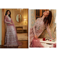Load image into Gallery viewer, BuyMUSHQ | AMOUR - WEDDING COLLECTION &#39;23 Pink Designer Dresses Is an exclusively available for online UK @lebaasonline. PAKISTANI WEDDING DRESSES ONLINE UK can be customized at Pakistani designer boutique in USA, UK, France, Dubai, Saudi, London. Get Pakistani &amp; Indian velvet BRIDAL DRESSES ONLINE USA at Lebaasonline.