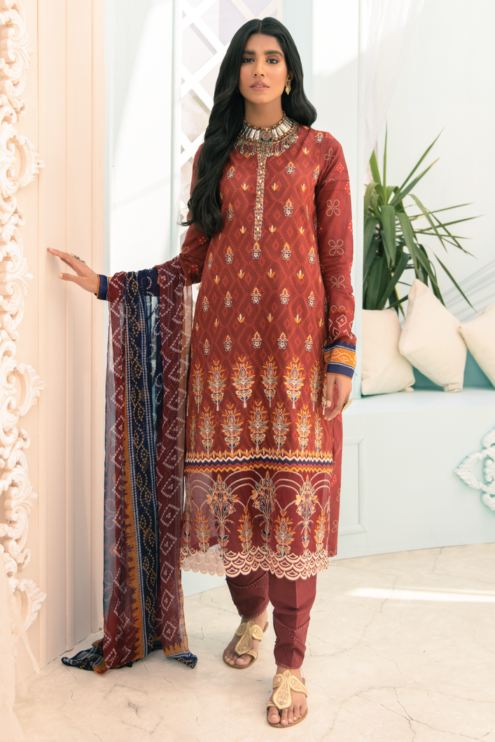 Buy Iznik Guzel Lawn 2021 | TARIH-GL-08 Maroon Dress at exclusive rates Buy unstitched or customized dresses of IZNIK LUXURY LAWN 2021, MARIA B M PRINT  IMROZIA PAKISTANI DRESSES IN UK, Party wear and PAKISTANI BOUTIQUE DRESS ASIAN PARTY WEAR Dresses can be available easily at USA & UK at best price in Sale!