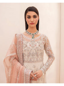 GULAAL | EID LUXURY FORMALS 2022 | Arwa White Nikah Chiffon Pakistani designer dress is available @lebaasonline. The Pakistani Wedding dresses of Maria B, Gulaal can be customized for Bridal/party wear. Get express shipping in UK, USA, France, Germany for Asian Outfits USA. Maria B Sale online can be availed here!!