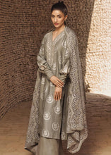 Load image into Gallery viewer, Buy TENA DURRANI | PREMIUM LUXURY LAWN 2021 |  Slate Grey Lawn Dress exclusively from our website all over the world. We are stockists of Tena Durrani Lawn 2021 collection  Maria b, Pakistani dresses online, Various Asian dresses UK Pakistani designer brand clothes can be bought from Lebaasonline in UK, Spain