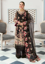 Load image into Gallery viewer,  ELAF PREMIUM | CELEBRATIONS 2022 | BLACK DIAMOND Black Dress. Pakistani Bridal dresses online UK can be easily bought @lebaasonline and can be customized for evening/party wear The Pakistani designer boutique have various other brands such as Maria b, Imrozia. Buy Indian Bridal dresses online USA in Austria, France