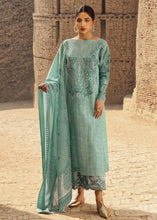 Load image into Gallery viewer, Buy TENA DURRANI | PREMIUM LUXURY LAWN 2021 |  Skylight Green Lawn Dress exclusively from our website all over the world. We are stockists of Tena Durrani Lawn 2021 collection  Maria b , Pakistani suits online, Various party wear dresses Pakistani designer brand clothes can be bought from Lebaasonline in UK, Spain
