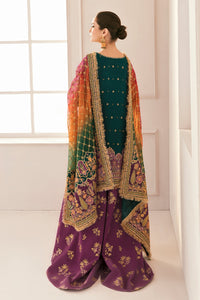 Buy BAROQUE CHANTELLE '22 | green and purple color available in Next day shipping @Lebaasonline. We are the Largest Baroque Designer Suits in London UK with shipping worldwide including UK, Canada, Norway, USA. The Pakistani Wedding Chiffon Suits USA can be customized. Buy Baroque Suits online in Germany on SALE!