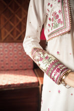 Load image into Gallery viewer, Qalamkar Luxury Festive Lawn 2021 | FX-04 White Lawn dress is exclusively suitable for Summer wedding season. Lebasonline is the largest stockist of Pakistani boutique dresses such as Qalamkar, Sobia Nazir, Maria B, various Pakistani Bridal dresses in UK. You can get your outfit customized in UK, USA from Lebaasonline