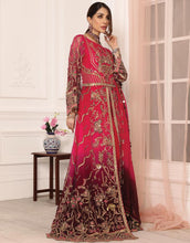 Load image into Gallery viewer, Buy Emaan Adeel Lamour Luxury Chiffon Collection &#39;21 | LR-05 Pink Chiffon dress from our lebasonline. We have various top Pakistani designer dresses in UK such as imrozia UK Maria b lawn 2021 You can get customized Pakistani wedding dresses for evening wear Get your pakistani wedding outfit in UK, USA from lebaasonline