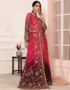Buy Emaan Adeel Lamour Luxury Chiffon Collection '21 | LR-05 Pink Chiffon dress from our lebasonline. We have various top Pakistani designer dresses in UK such as imrozia UK Maria b lawn 2021 You can get customized Pakistani wedding dresses for evening wear Get your pakistani wedding outfit in UK, USA from lebaasonline