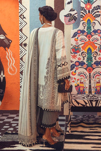 SANA SAFINAZ | WOVEN JACQUARD COLLECTION 2021 - 05B Black & White Woven Jacquard dress is available @lebaasonline We are largest stockists of various brands such Sana Safinaz Maria b. The Pakistani bridal dresses online UK can be customized for evening wear Get the lawn pak outfit in UK, USA, France from Lebaasonline