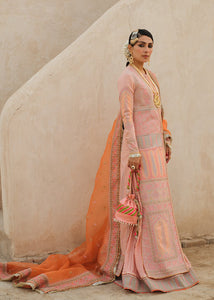HUSSAIN REHAR | ROHI DE NAAL | Kali (Light Pink) Lawn dress is extremely trending for HUSAIN REHAR 2021 lawn. The PAKISTANI DRESSES IN UK are available for this wedding season. Get the exclusive customized Maria B, Asim Jofa Bridal, PAKISTANI DRESSES from our PAKISTANI BOUTIQUE in UK, USA, Austria from Lebaasonline 