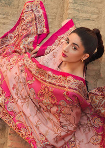 Buy TENA DURRANI | PREMIUM LUXURY LAWN 2021 |  Persimmon Pink Lawn Dress exclusively from our website all over the world. We are stockists of Tena Durrani Lawn 2021 collection  Imrozia , Pakistani party wear UK, Various party wear dresses Pakistani designer brand clothes can be bought from Lebaasonline in UK, Spain