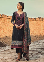 Load image into Gallery viewer, Buy TENA DURRANI | PREMIUM LUXURY LAWN 2021 |  Shale Black Lawn Dress exclusively from our website all over the world. We are stockists of Tena Durrani Lawn 2021 collection  Maria b, Pakistani dresses online, Various Asian dresses UK Pakistani designer brand clothes can be bought from Lebaasonline in UK, Spain