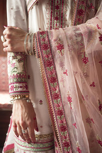 Qalamkar Luxury Festive Lawn 2021 | FX-04 White Lawn dress is exclusively suitable for Summer wedding season. Lebasonline is the largest stockist of Pakistani boutique dresses such as Qalamkar, Sobia Nazir, Maria B, various Pakistani Bridal dresses in UK. You can get your outfit customized in UK, USA from Lebaasonline