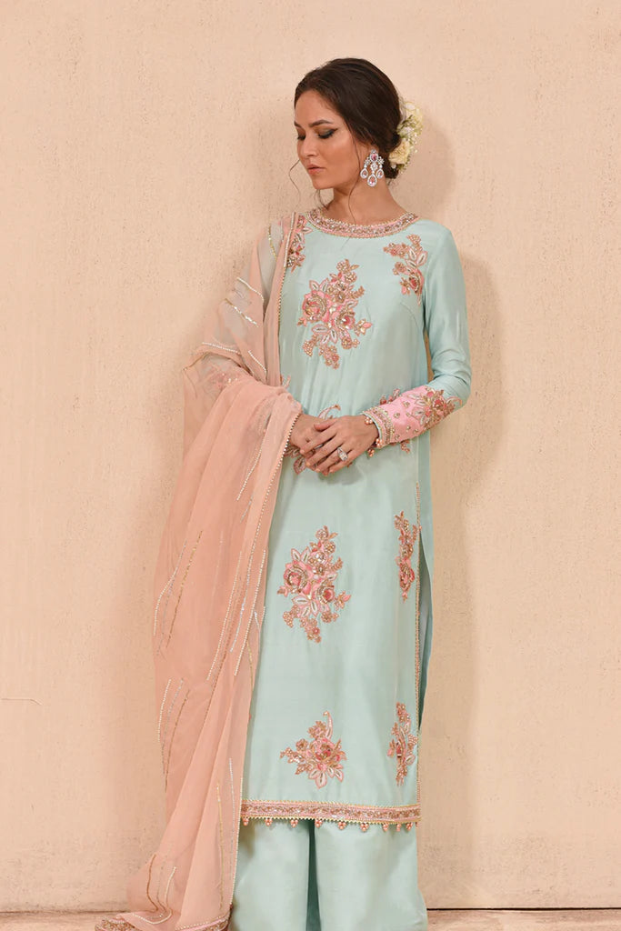 Buy QALAMKAR HAND LUXE | LX-02 VANYA Pakistani Embroidered Clothes For Women at Our Online Designer Boutique UK, Indian & Pakistani Wedding dresses online UK, Asian Clothes UK Jazmin Suits USA, Baroque Chiffon Collection 2022 & Eid Collection Outfits in USA on express shipping available @ store Lebaasonline