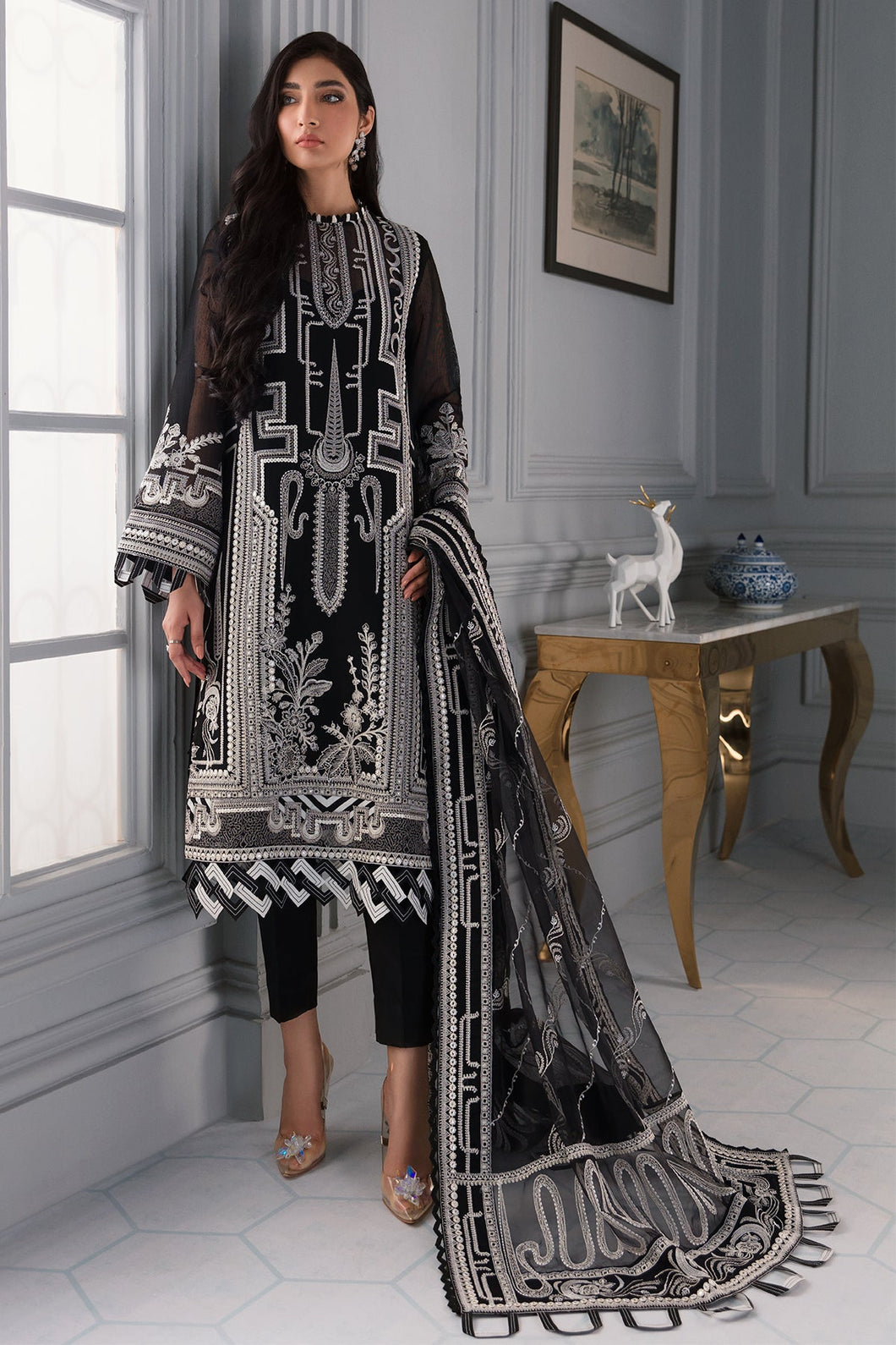 Buy Jazmin TWILIGHT GLORY Pakistani Clothes For Women at Our Online Pakistani Designer Boutique UK, Indian & Pakistani Wedding dresses online UK, Asian Clothes UK Jazmin Suits USA, Baroque Chiffon Collection 2022 & Eid Collection Outfits in USA on express shipping available at our Online store Lebaasonline