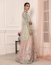 Load image into Gallery viewer, Buy Emaan Adeel Lamour Luxury Chiffon Collection &#39;21 | LR-06 Green Chiffon dress from our lebasonline. We have various top Pakistani designer dresses in UK such as imrozia UK Maria b lawn 2021 You can get customized Pakistani wedding dresses for evening wear Get your pakistani wedding outfit in UK, USA from lebaasonline