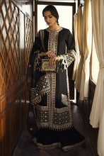 Load image into Gallery viewer, Qalamkar Luxury Festive Lawn 2021 | FX-08 Black Lawn dress is exclusively suitable for Summer wedding season. Lebasonline is the largest stockist of Pakistani boutique dresses such as Qalamkar Sobia Nazir Maria B various Pakistani Bridal dresses in UK. You can get your outfit customized in UK, USA from Lebaasonline