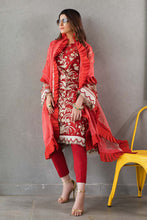 Load image into Gallery viewer, Shop Gul Ahmed FE-12220 | JASMIN Red dress in UK, USA, Canada, Australia Worldwide at Lebaasonline Online Boutique. We have latest collections of Gul Ahmed Pakistani Designer Clothes UK in Unstitched 3 pc suits, stitched, ready to wear and made to order for every Pakistani suits lover Women in UK Buy at Discount
