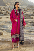 Load image into Gallery viewer, SANA SAFINAZ | LUXURY WINTER SHWL/VELVET &#39;21 | 007A Shocking Pink Velvet dress Buy Latest Pakistani Fashion SANA SAFINAZ Winter Collection Designer Dress, Party Wear Suit, Wedding &amp; Bridal Collection Online in the UK at Lebaasonline. Pakistani Brand Clothing with 100% Original quality &amp; Stitched to Perfection. UK 