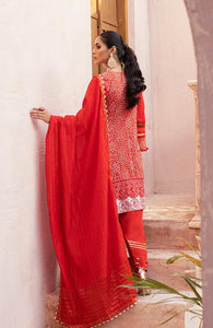 Buy ALZOHAIB | AZ-FESTIVE HUES' PREMIUM COLLECTION'2021 Red Dress at Lebaasonline Pakistani Clothes @ best price- SALE ! Shop PAKISTANI DESIGNER DRESSES IN UK MARIA B MPRINT STITCHED, IMROZIA, Pakistani Clothes Online UK for Wedding, Evening, Pakistani Bridal Wear. Indian &  by ALZOHAIB in the UK & USA at LebaasOnline.