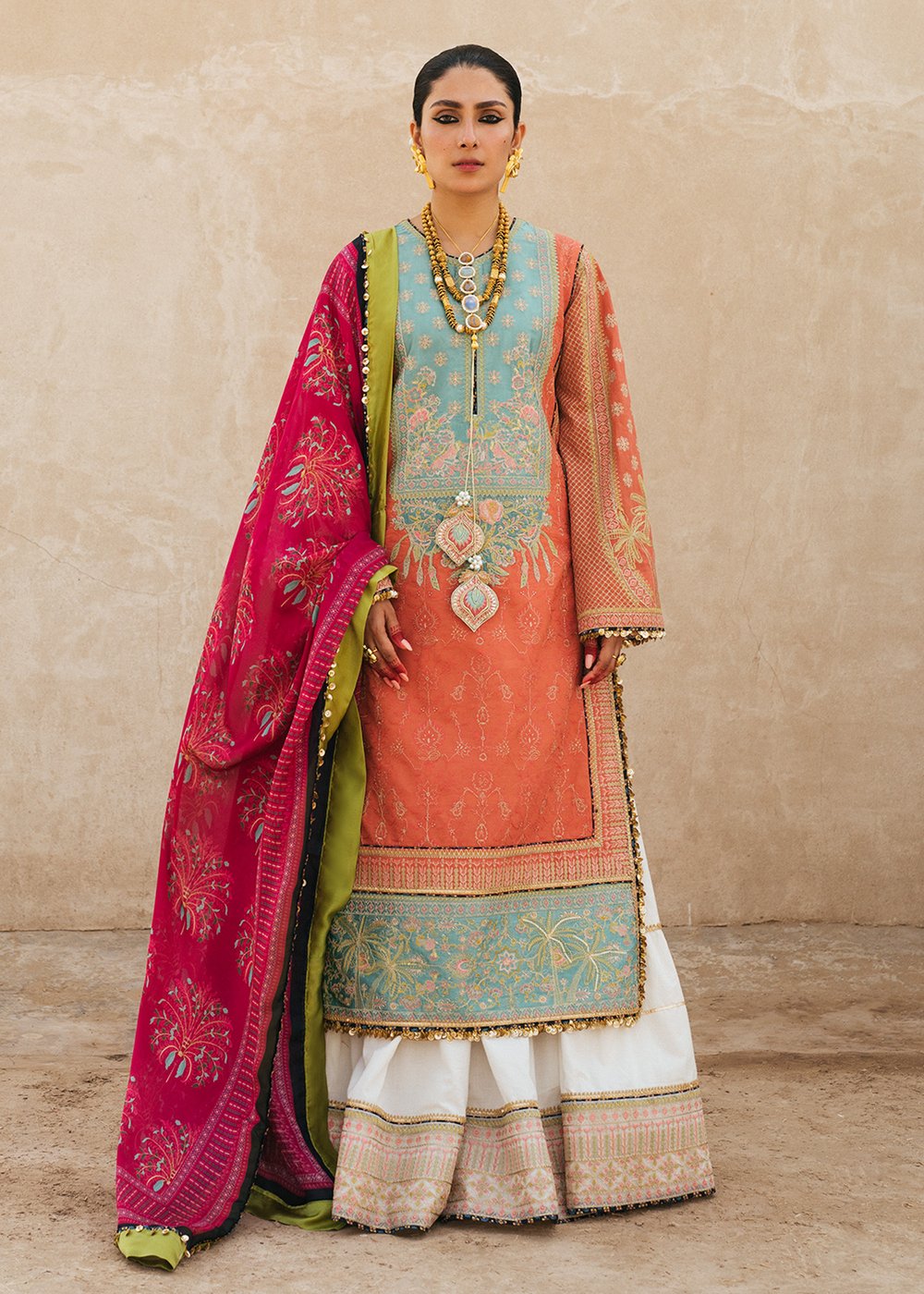 HUSSAIN REHAR | ROHI DE NAAL | Raag (Rust) Lawn dress is extremely trending for HUSAIN REHAR 2021 lawn. The PAKISTANI DRESSES IN UK are available for this wedding season. Get the exclusive customized Maria B, Asim Jofa Bridal, PAKISTANI WEDDING DRESSES from our PAKISTANI BOUTIQUE in UK, USA, Austria from Lebaasonline 