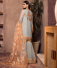 Load image into Gallery viewer,  Zarif - Mah e Gul 2021 | FEROUZEH Silver PAKISTANI DRESSES &amp; READY MADE PAKISTANI CLOTHES UK. Buy Zarif UK Embroidered Collection of Winter Lawn, Original Pakistani Brand Clothing, Unstitched &amp; Stitched suits for Indian Pakistani women. Next Day Delivery in the U. Express shipping to USA, France, Germany &amp; Australia