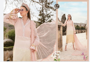Shop the latest trends of Maria B Lawn 2020 Clothes Unstitched/ready to D-12A- Maria B Lawn 2020 ar 3 Piece Suits for the Spring/Summer. Available for customisation at LebaasOnline. Maria B's latest lawn, digital print attire and MBROIDERED Pakistani Designer Clothes for Women. free shipping UK, USA, and worldwide 