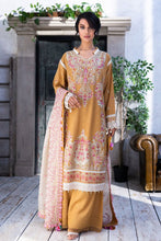 Load image into Gallery viewer, SOBIA NAZIR | AUTUMN/WINTER 2021 | AW21-1A Chrome Yellow Lawn Dress available @lebaasonline. We have brands such as Maria b, Sana Safinaz, Sobia Nazir for PIndian bridal dresses online USA. Evening dress can be customized at Pakistani designer boutique online UK at Lebaasonline in UK, USA, France, Austria at SALE! 