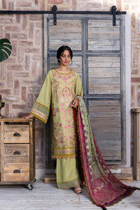 SOBIA NAZIR | AUTUMN/WINTER 2021 | AW21-2B Light Green Lawn Dress available @lebaasonline. We have brands such as Maria b, Sana Safinaz, Sobia Nazir for PIndian bridal dresses online USA. Evening dress can be customized at Pakistani designer boutique online UK at Lebaasonline in UK, USA, France, Austria at SALE! 
